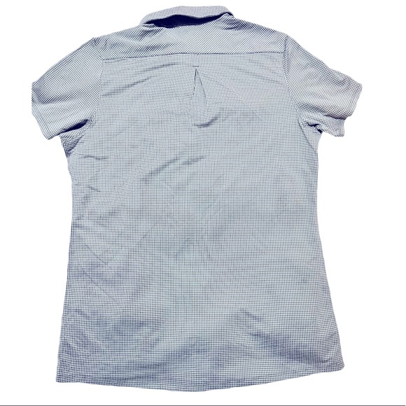 NWOT Port Authority Collared Silver Plaid Button Down Shirt - Size Medium - Picture 2 of 4